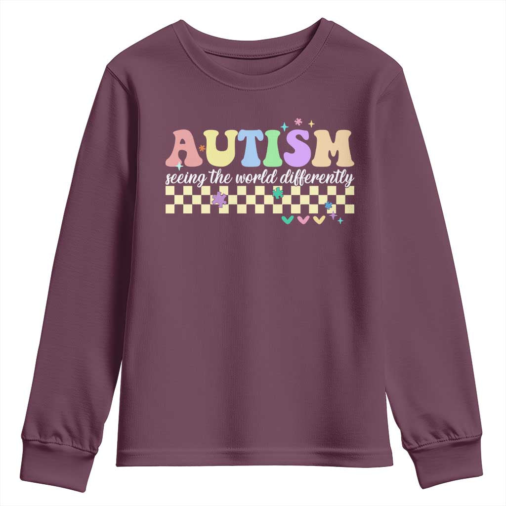 Autism Acceptance Month Youth Sweatshirt Seeing the World Differently
