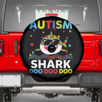 Funny Autism Shark Spare Tire Cover Puzzle Piece Autistic Mom Dad Sped Teacher