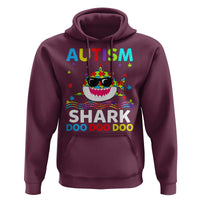 Funny Autism Shark Hoodie Puzzle Piece Autistic Mom Dad Sped Teacher