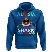 Funny Autism Shark Hoodie Puzzle Piece Autistic Mom Dad Sped Teacher