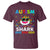 Funny Autism Shark T Shirt Puzzle Piece Autistic Mom Dad Sped Teacher