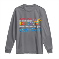 Autism Awareness Long Sleeve Shirt Keep Staring You Might Cure My Autism Heart Puzzle