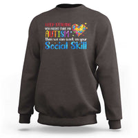 Autism Awareness Sweatshirt Keep Staring You Might Cure My Autism Heart Puzzle
