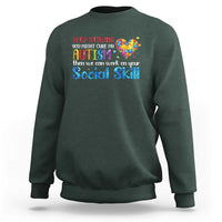 Autism Awareness Sweatshirt Keep Staring You Might Cure My Autism Heart Puzzle