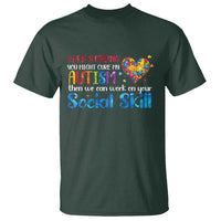 Autism Awareness T Shirt Keep Staring You Might Cure My Autism Heart Puzzle