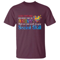Autism Awareness T Shirt Keep Staring You Might Cure My Autism Heart Puzzle