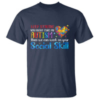 Autism Awareness T Shirt Keep Staring You Might Cure My Autism Heart Puzzle