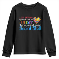 Autism Awareness Youth Sweatshirt Keep Staring You Might Cure My Autism Heart Puzzle