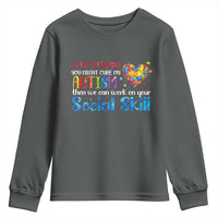 Autism Awareness Youth Sweatshirt Keep Staring You Might Cure My Autism Heart Puzzle