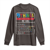 Autistic Son Autism Awareness Mom Dad Parents Long Sleeve Shirt