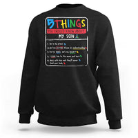 Autistic Son Autism Awareness Mom Dad Parents Sweatshirt