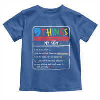 Autistic Son Autism Awareness Mom Dad Parents Toddler T Shirt