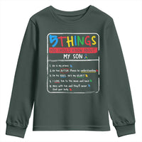 Autistic Son Autism Awareness Mom Dad Parents Youth Sweatshirt