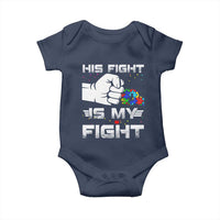 Autism Awareness Mom Dad Parents Autistic Kids Baby Onesie His Fight Is My Fight Month Support