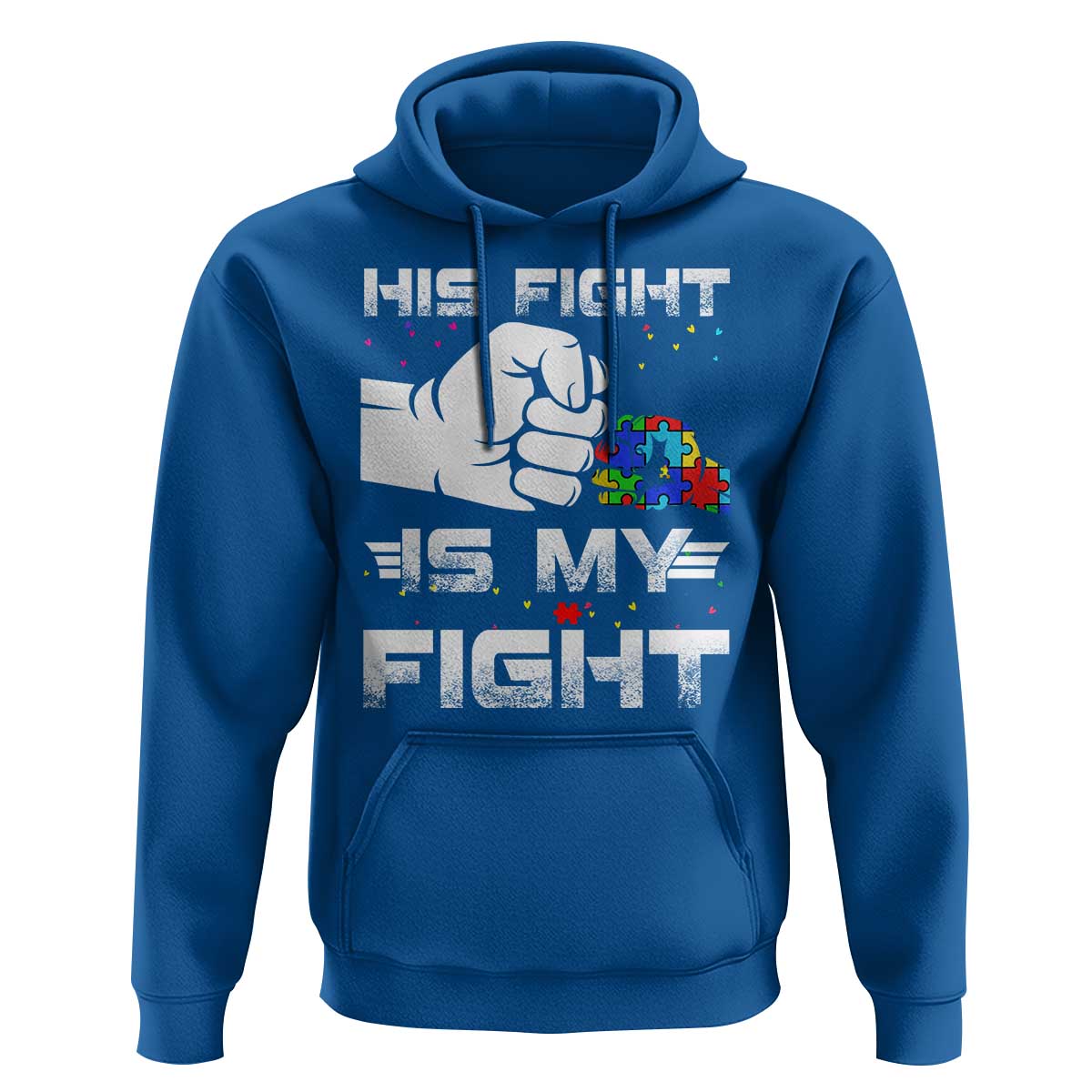 Autism Awareness Mom Dad Parents Autistic Kids Hoodie His Fight Is My Fight Month Support