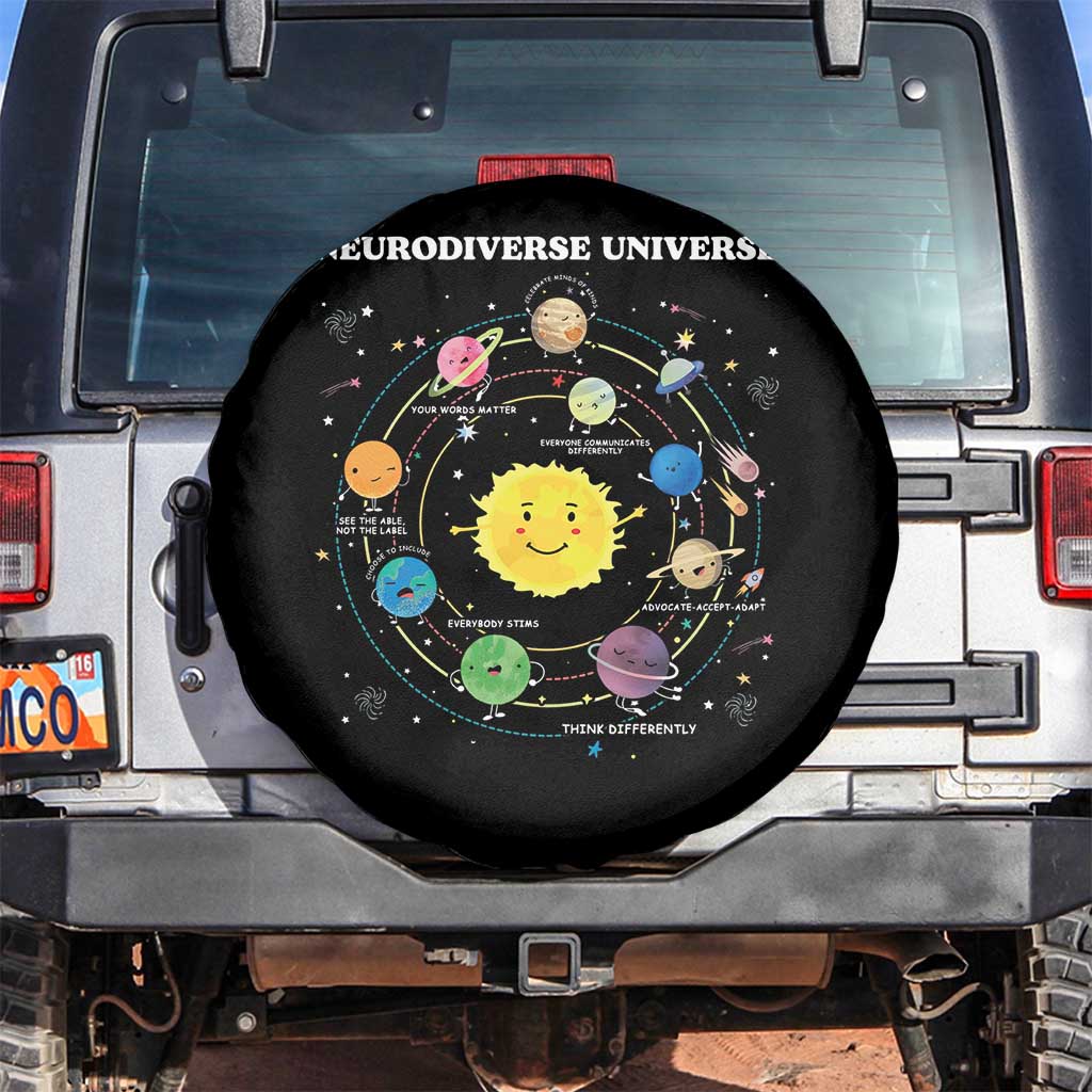 Autism Awareness Spare Tire Cover Neurodiverse Universe Sped Teacher