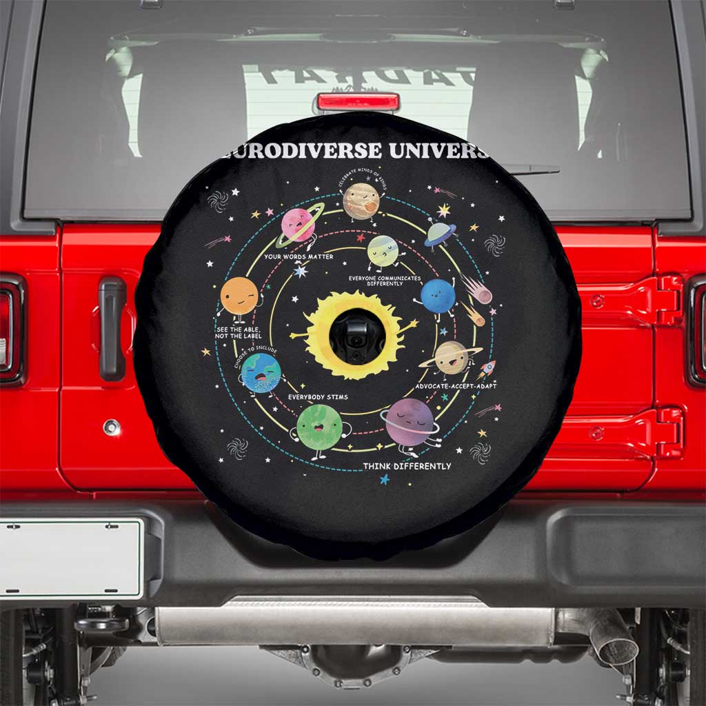 Autism Awareness Spare Tire Cover Neurodiverse Universe Sped Teacher