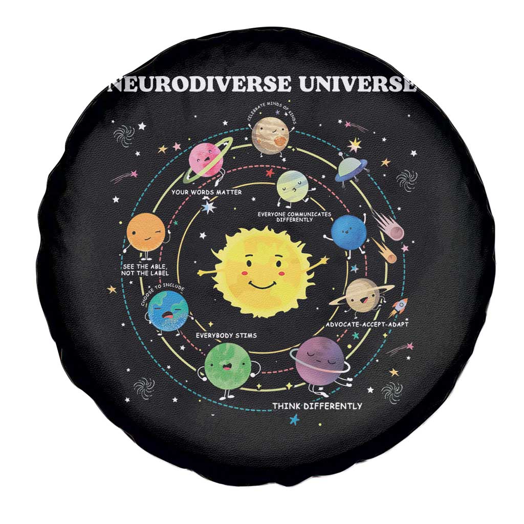 Autism Awareness Spare Tire Cover Neurodiverse Universe Sped Teacher