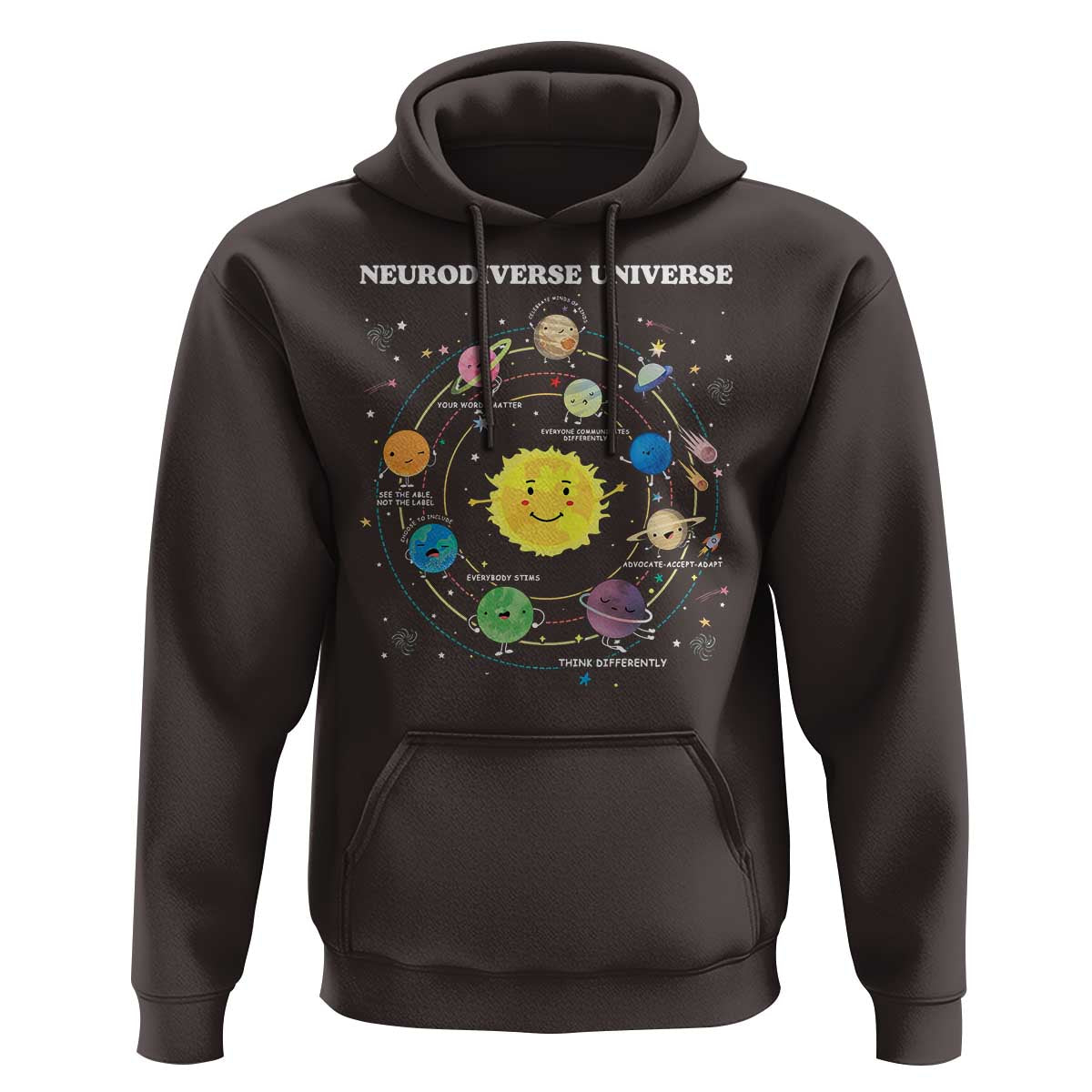 Autism Awareness Hoodie Neurodiverse Universe Sped Teacher