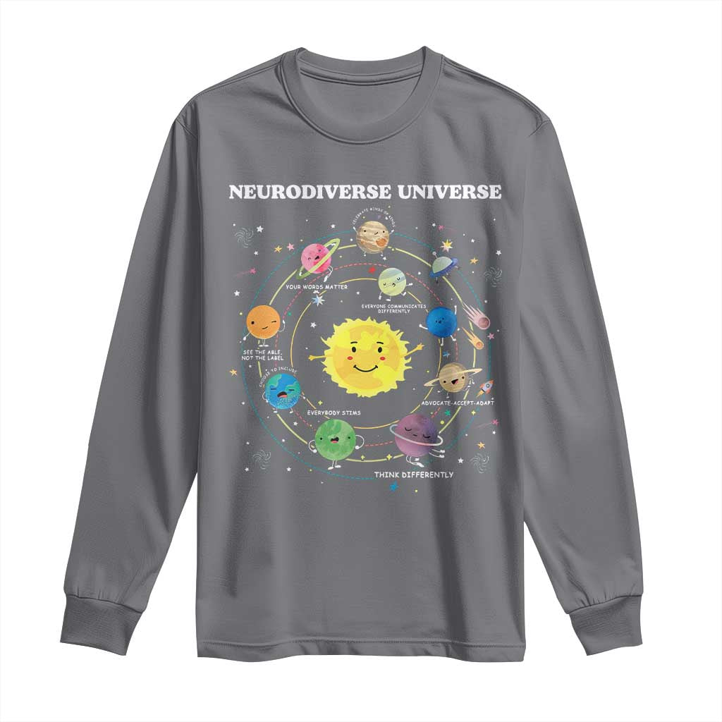 Autism Awareness Long Sleeve Shirt Neurodiverse Universe Sped Teacher