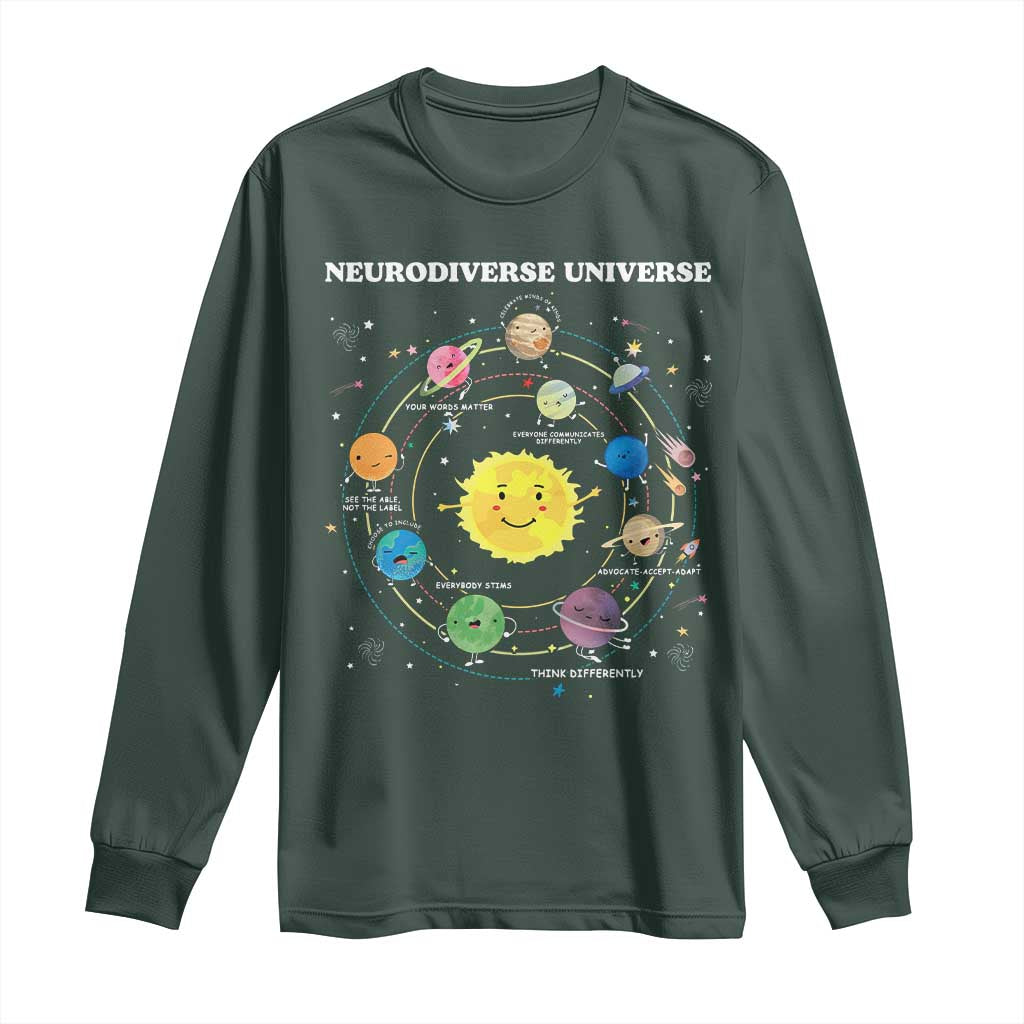 Autism Awareness Long Sleeve Shirt Neurodiverse Universe Sped Teacher