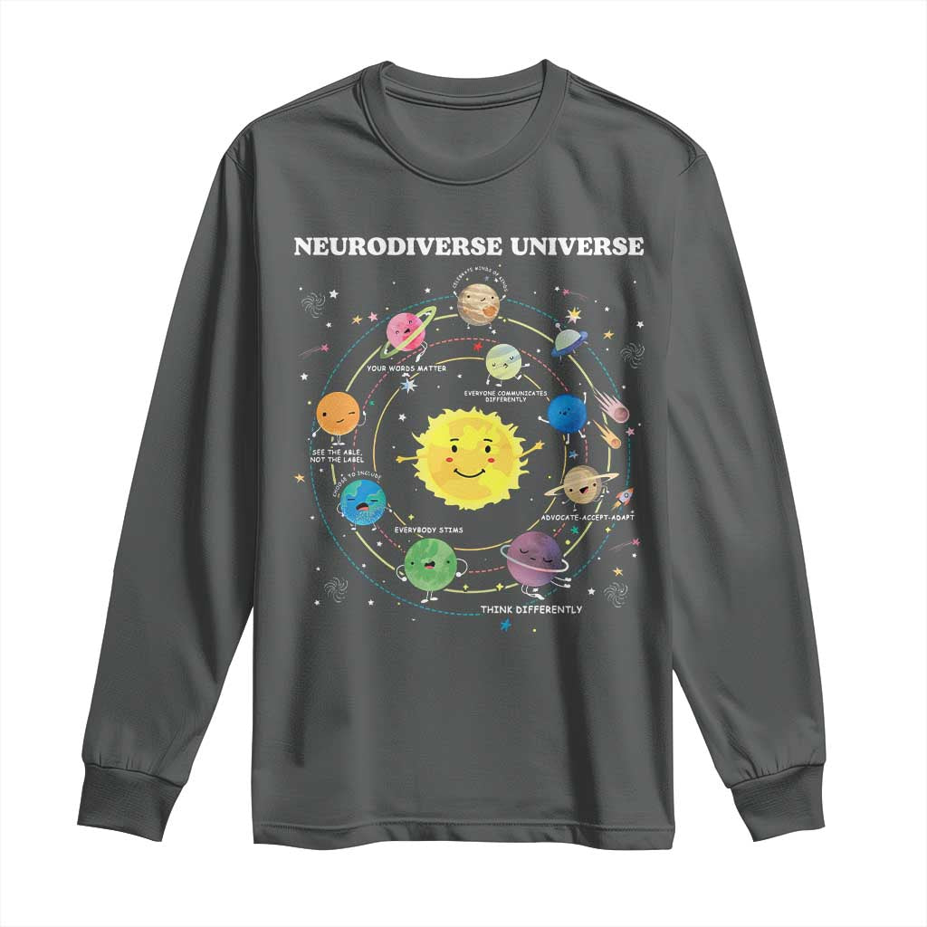 Autism Awareness Long Sleeve Shirt Neurodiverse Universe Sped Teacher