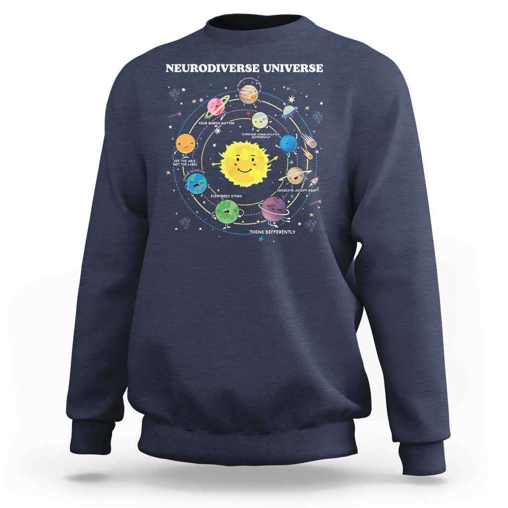 Autism Awareness Sweatshirt Neurodiverse Universe Sped Teacher