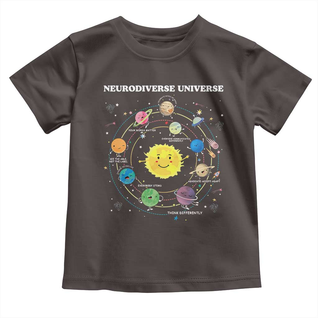Autism Awareness Toddler T Shirt Neurodiverse Universe Sped Teacher