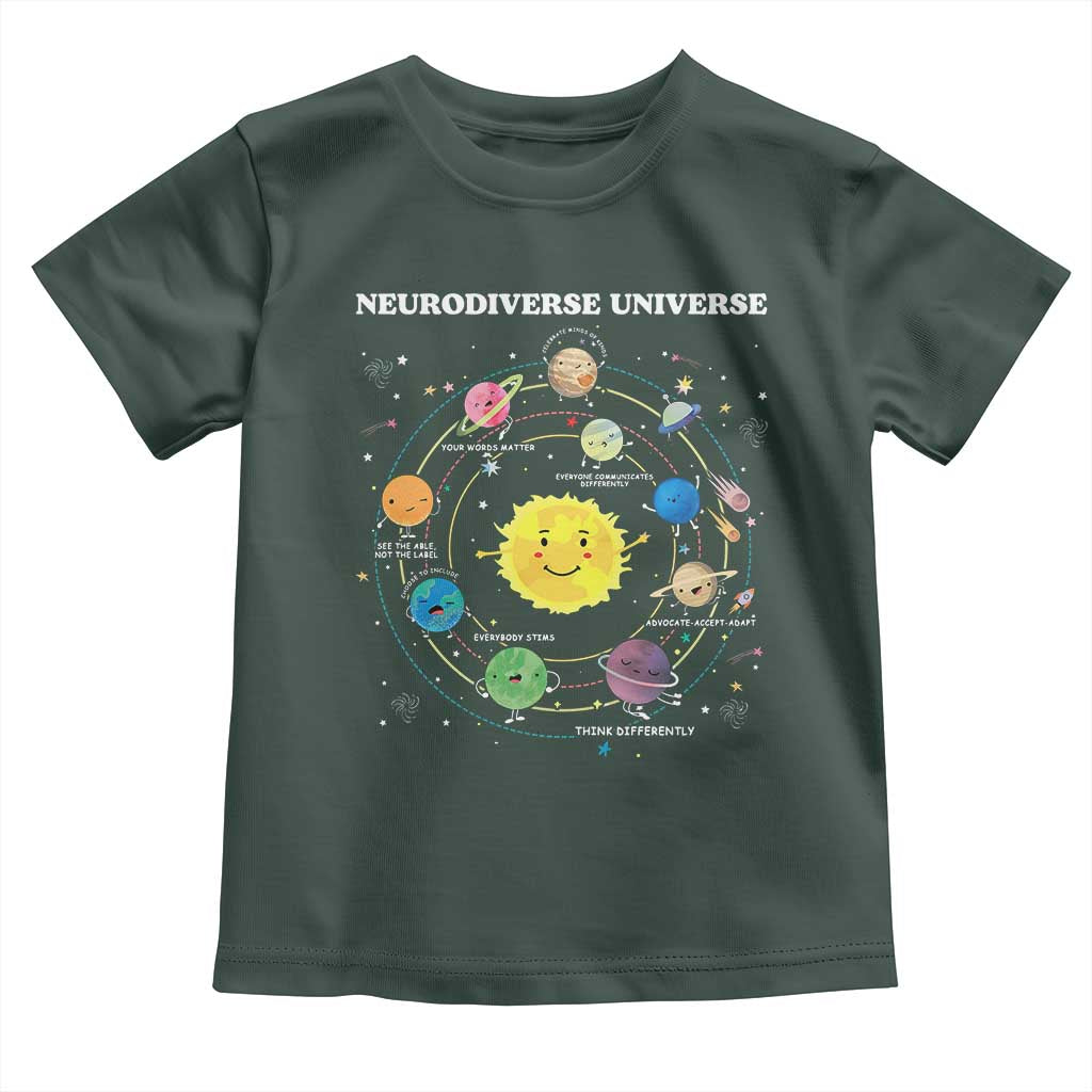 Autism Awareness Toddler T Shirt Neurodiverse Universe Sped Teacher