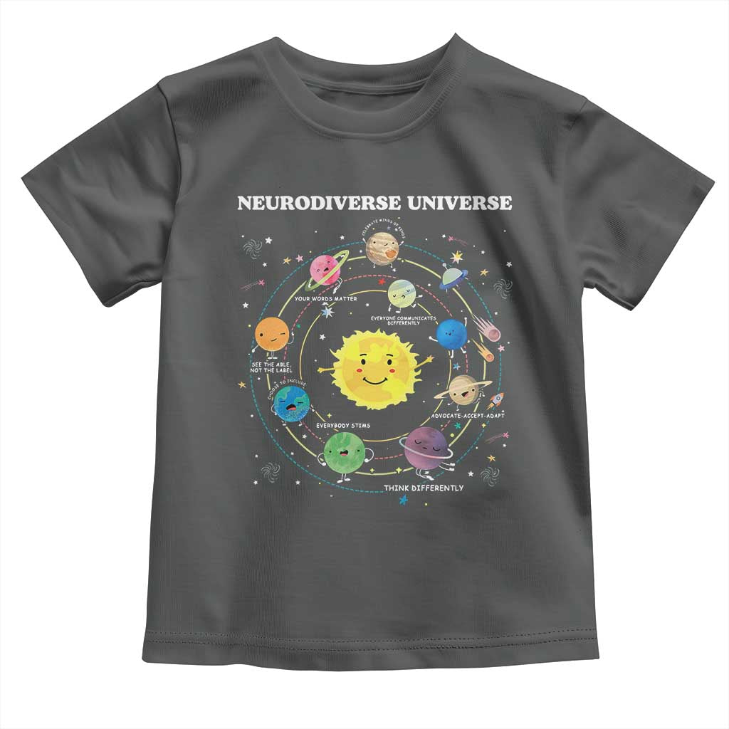 Autism Awareness Toddler T Shirt Neurodiverse Universe Sped Teacher