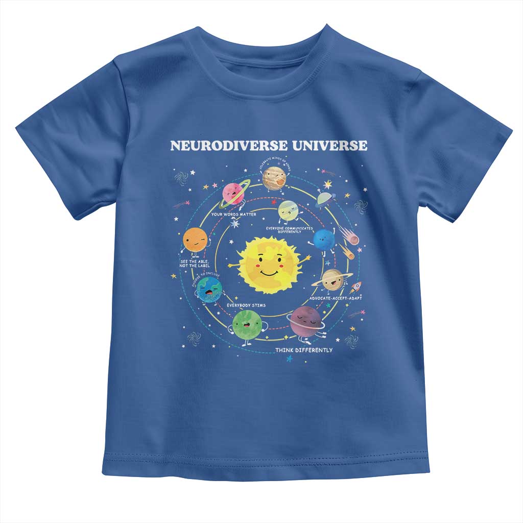 Autism Awareness Toddler T Shirt Neurodiverse Universe Sped Teacher