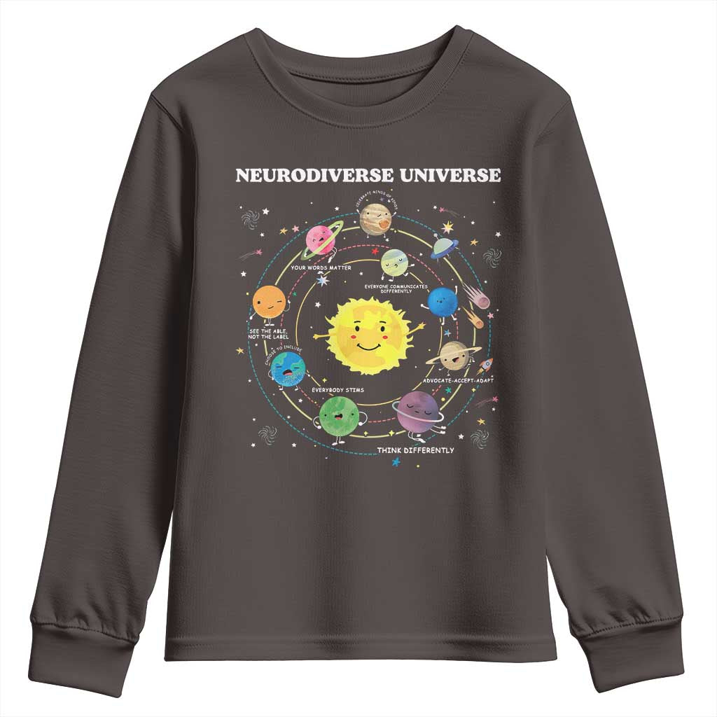 Autism Awareness Youth Sweatshirt Neurodiverse Universe Sped Teacher