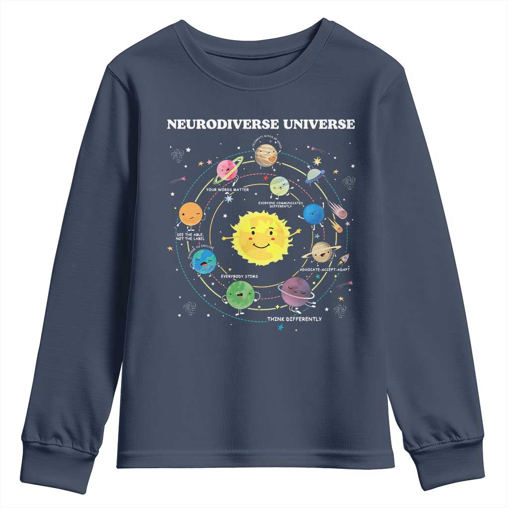 Autism Awareness Youth Sweatshirt Neurodiverse Universe Sped Teacher