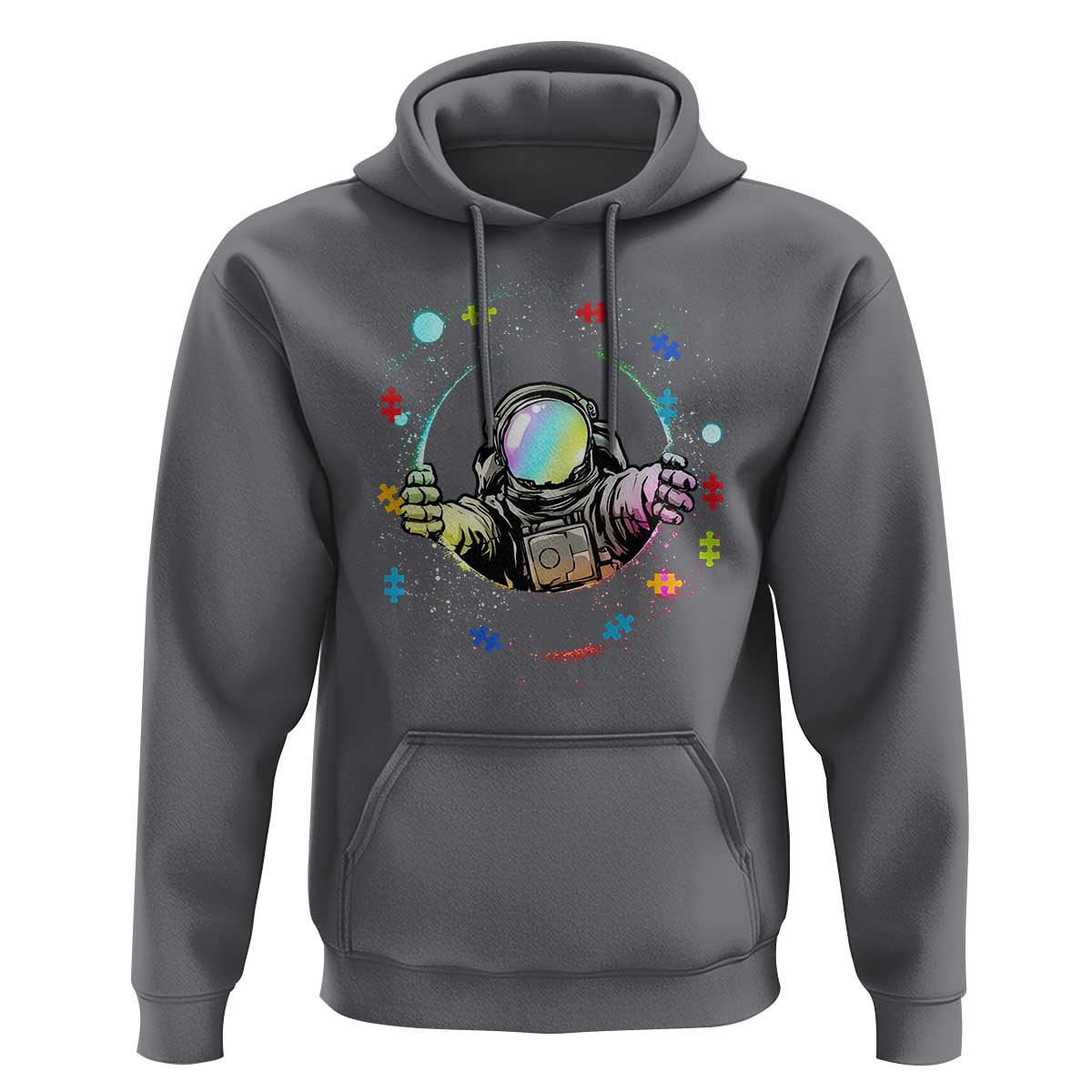 Astronaut Autism Awareness Hoodie Space Autistic Kids Sped Teacher