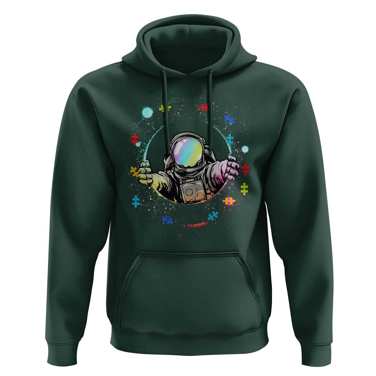Astronaut Autism Awareness Hoodie Space Autistic Kids Sped Teacher