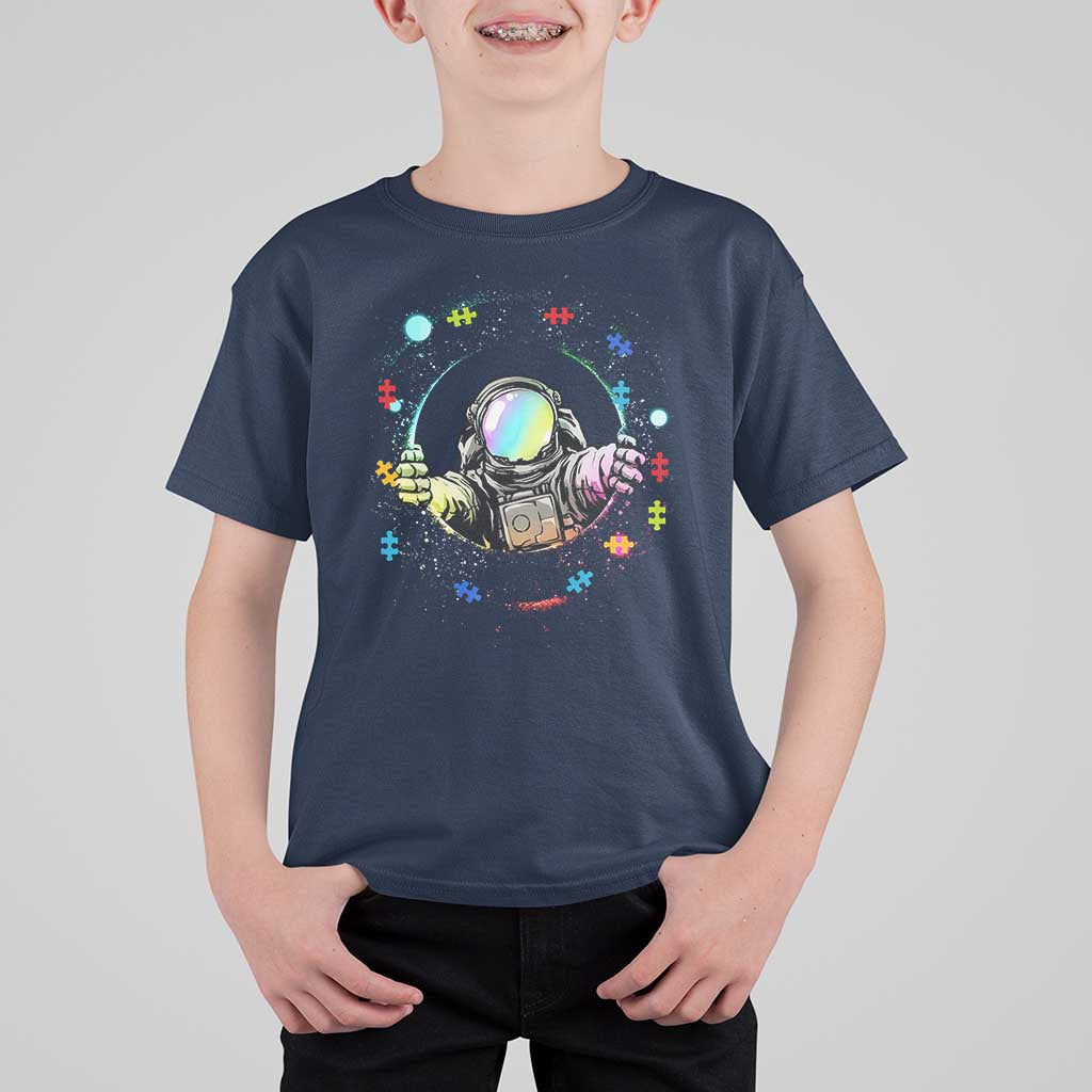 Astronaut Autism Awareness T Shirt For Kid Space Autistic Kids Sped Teacher