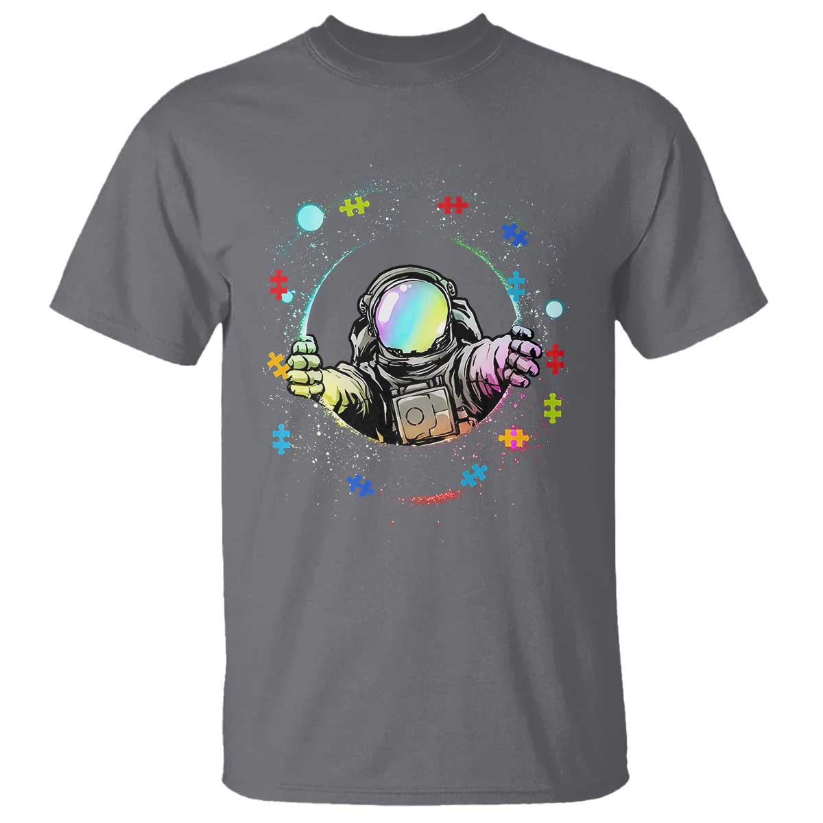 Astronaut Autism Awareness T Shirt Space Autistic Kids Sped Teacher
