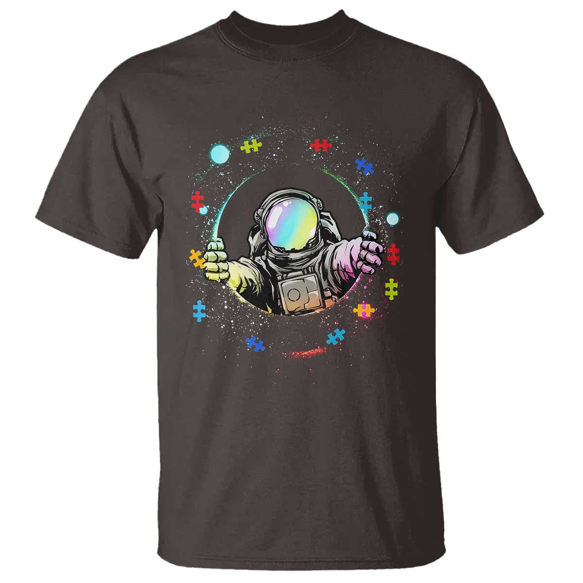 Astronaut Autism Awareness T Shirt Space Autistic Kids Sped Teacher