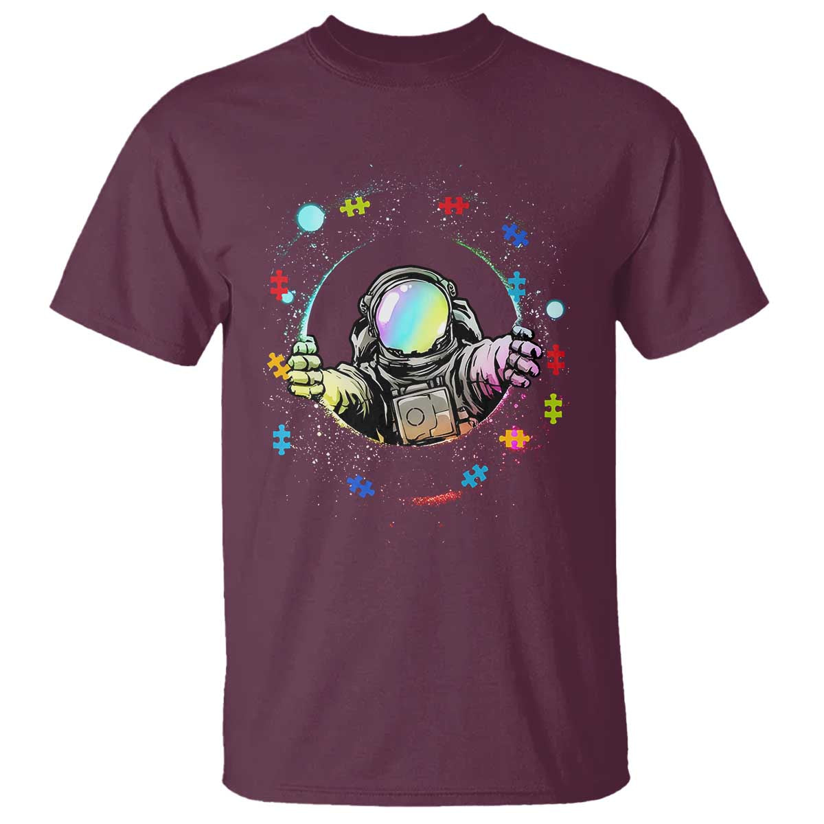 Astronaut Autism Awareness T Shirt Space Autistic Kids Sped Teacher