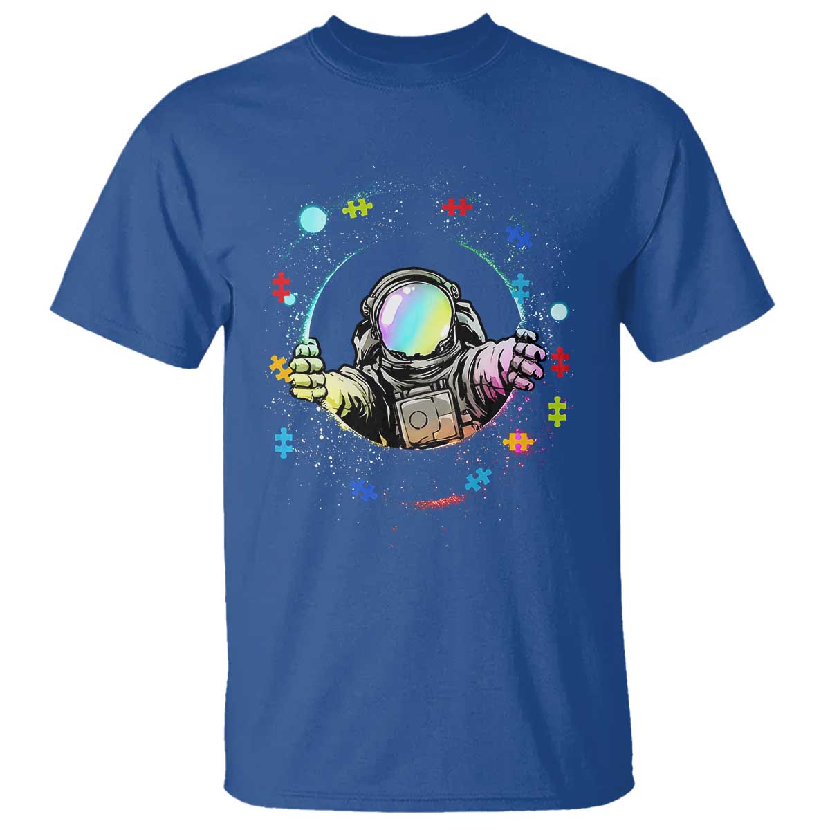 Astronaut Autism Awareness T Shirt Space Autistic Kids Sped Teacher