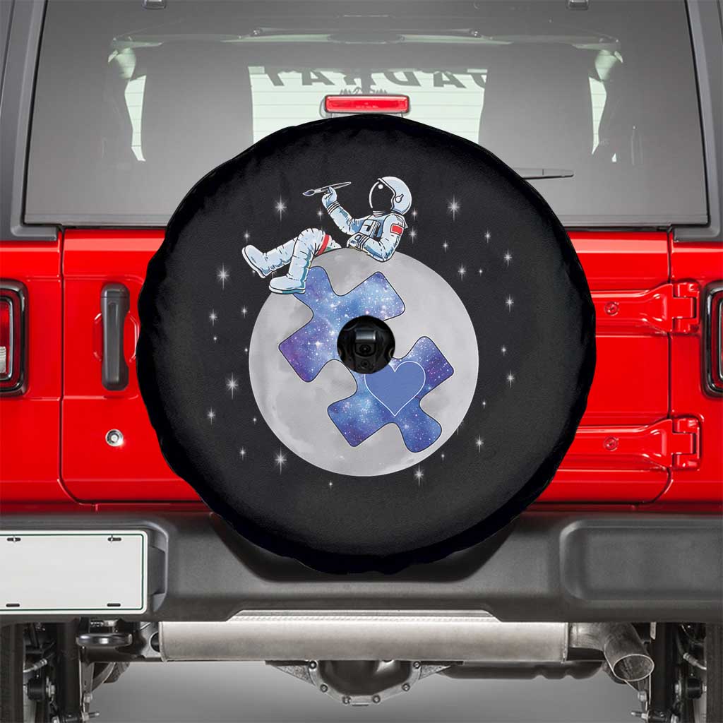 Autism Awareness Astronaut Spare Tire Cover Space Stars Autistic Kids Sped Teacher