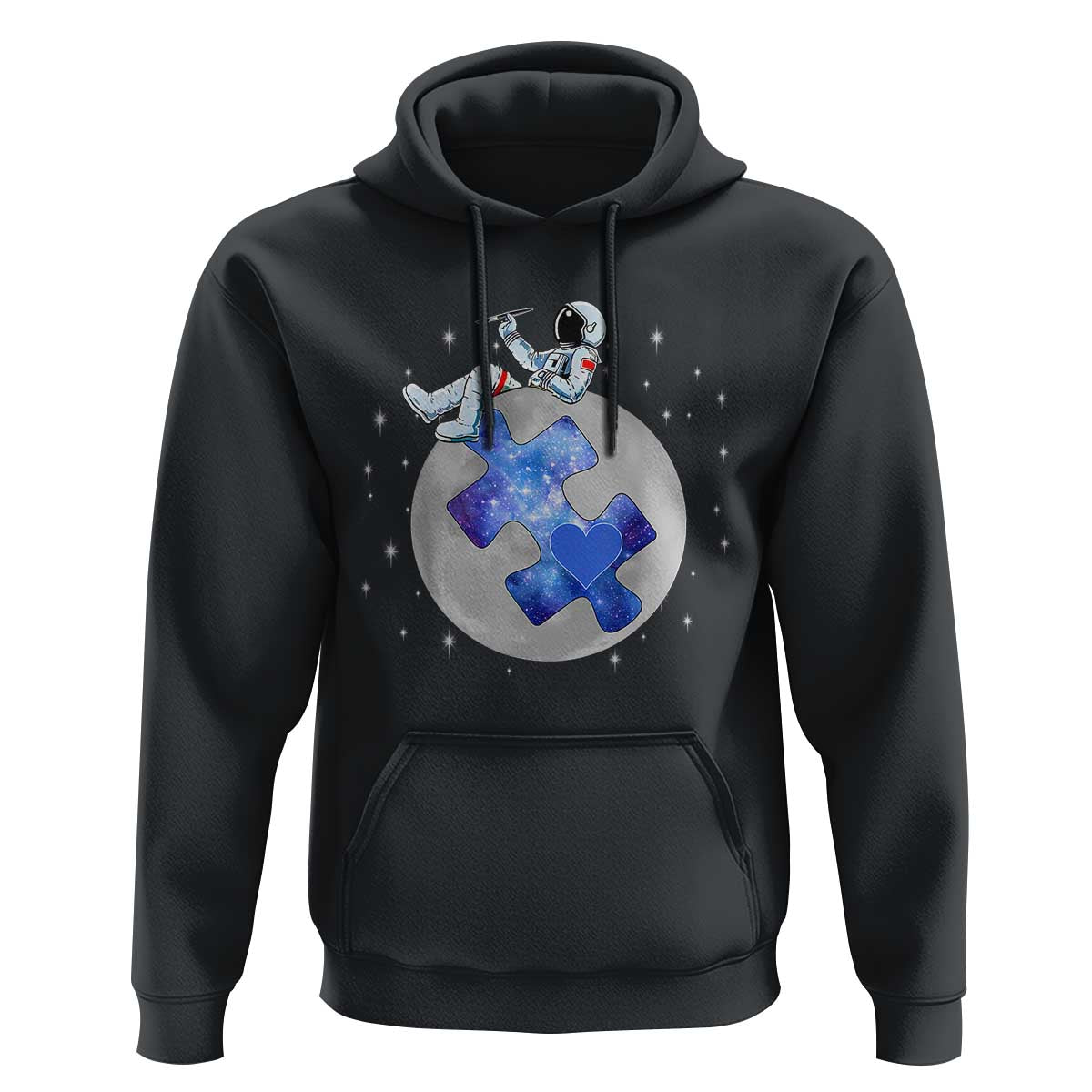 Autism Awareness Astronaut Hoodie Space Stars Autistic Kids Sped Teacher