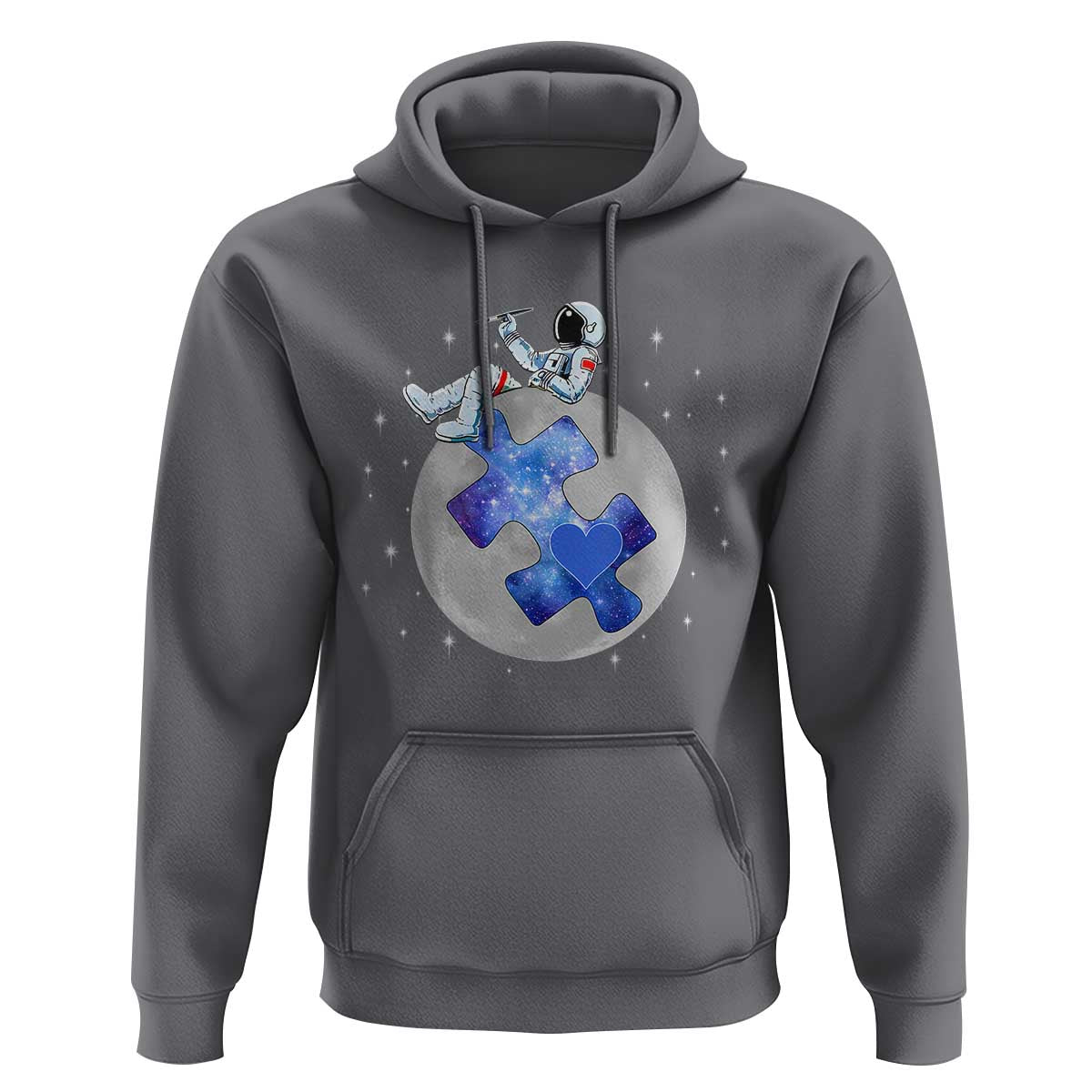 Autism Awareness Astronaut Hoodie Space Stars Autistic Kids Sped Teacher
