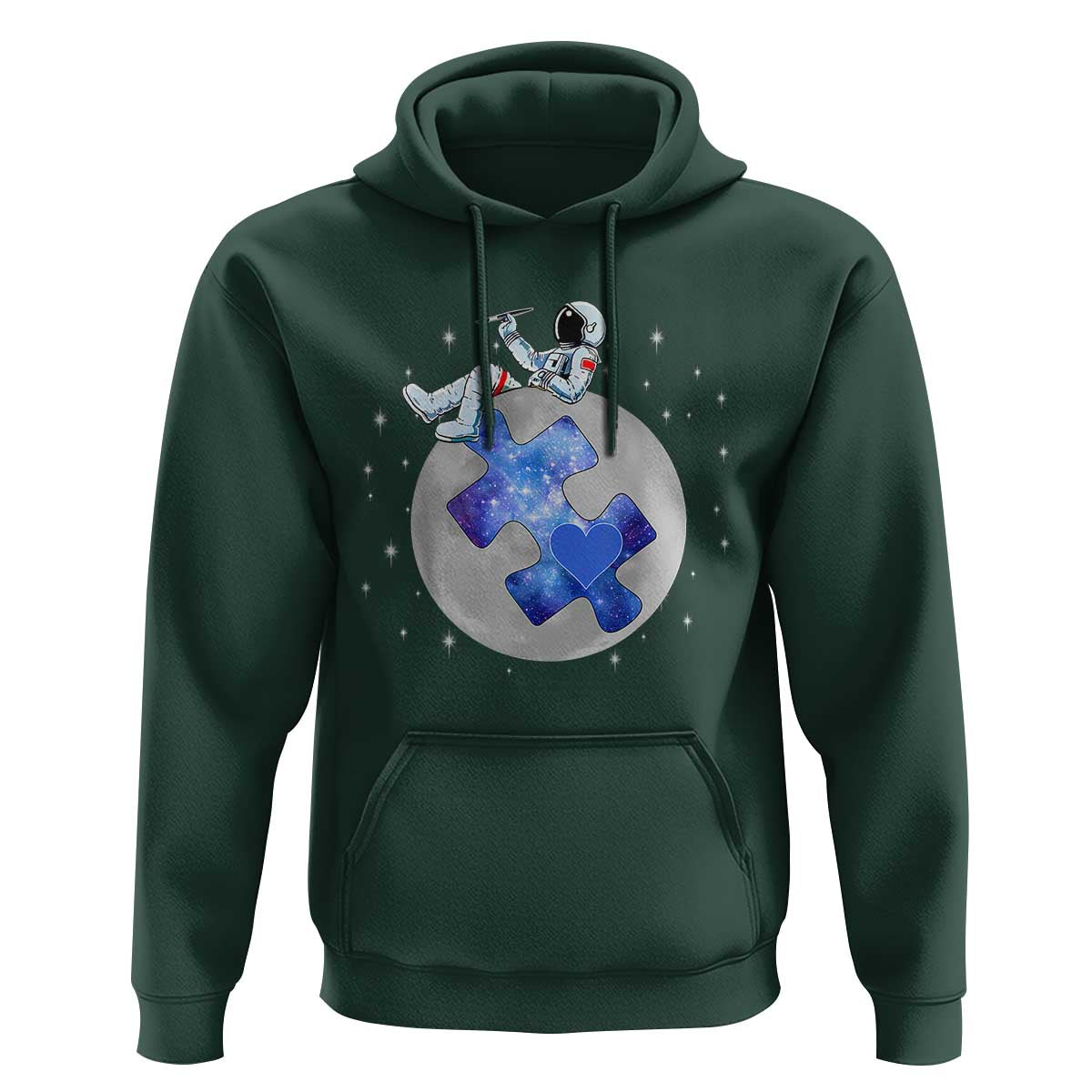 Autism Awareness Astronaut Hoodie Space Stars Autistic Kids Sped Teacher