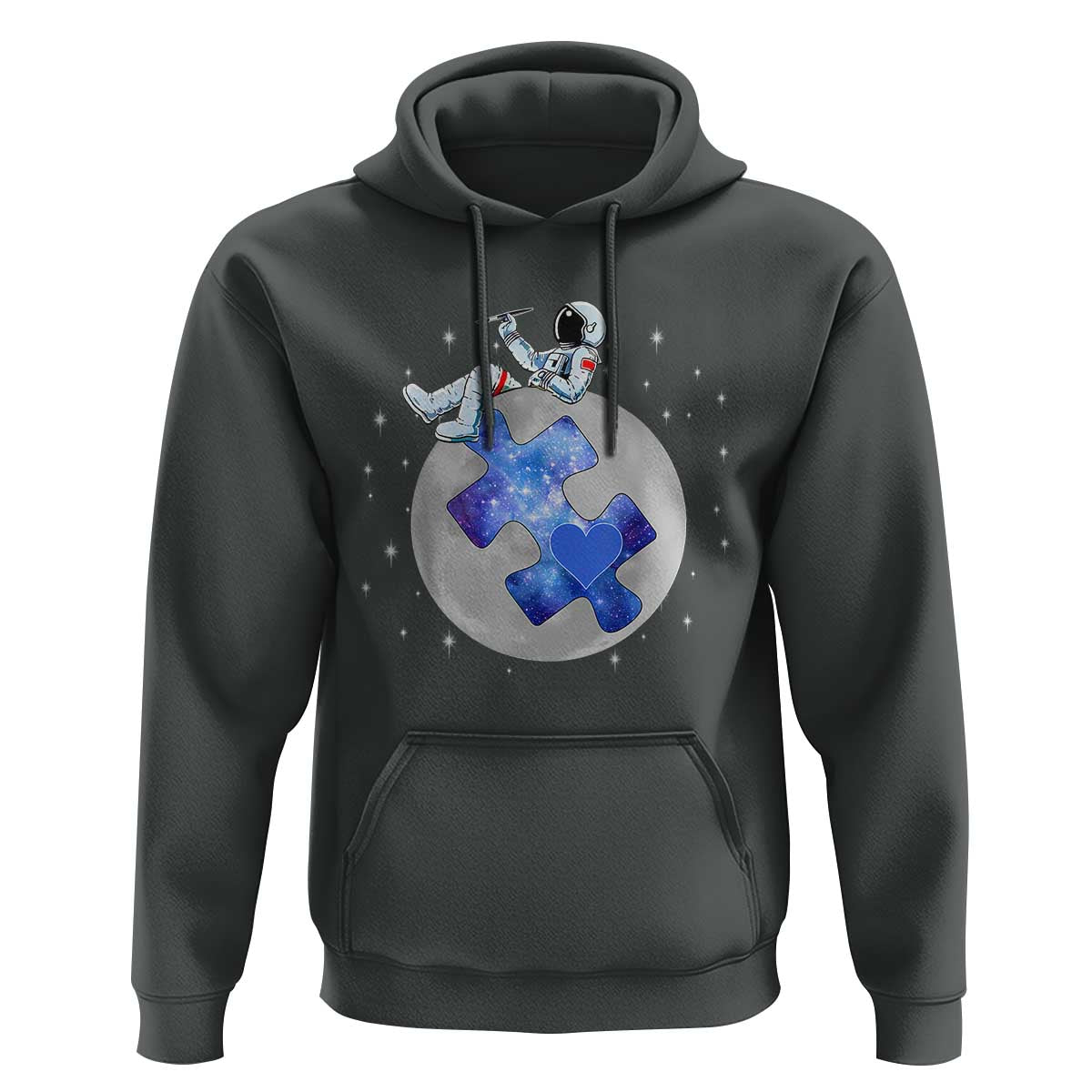 Autism Awareness Astronaut Hoodie Space Stars Autistic Kids Sped Teacher