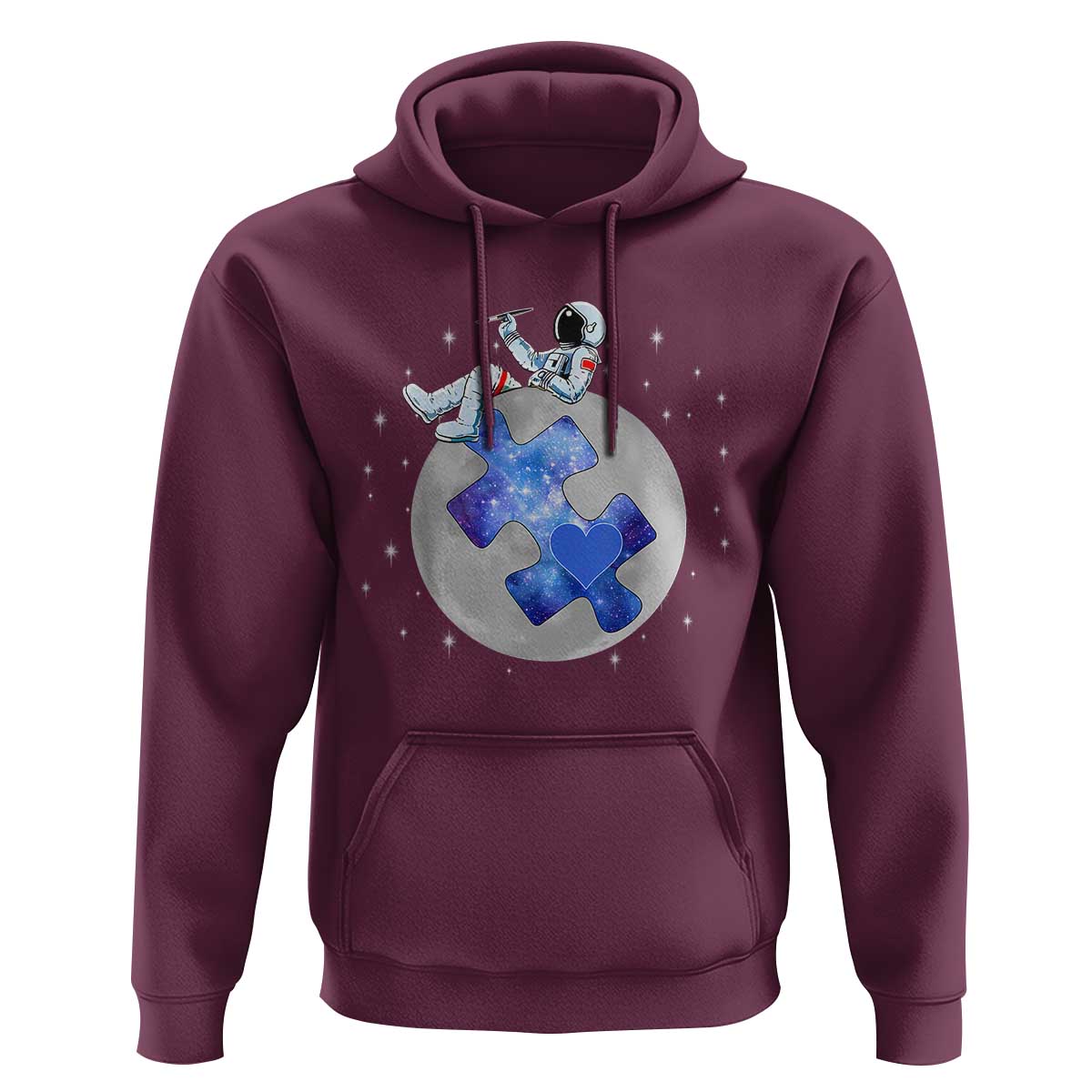 Autism Awareness Astronaut Hoodie Space Stars Autistic Kids Sped Teacher