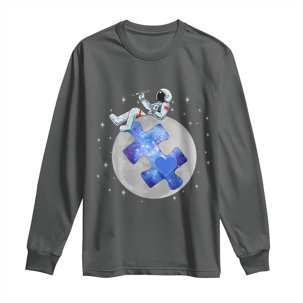 Autism Awareness Astronaut Long Sleeve Shirt Space Stars Autistic Kids Sped Teacher