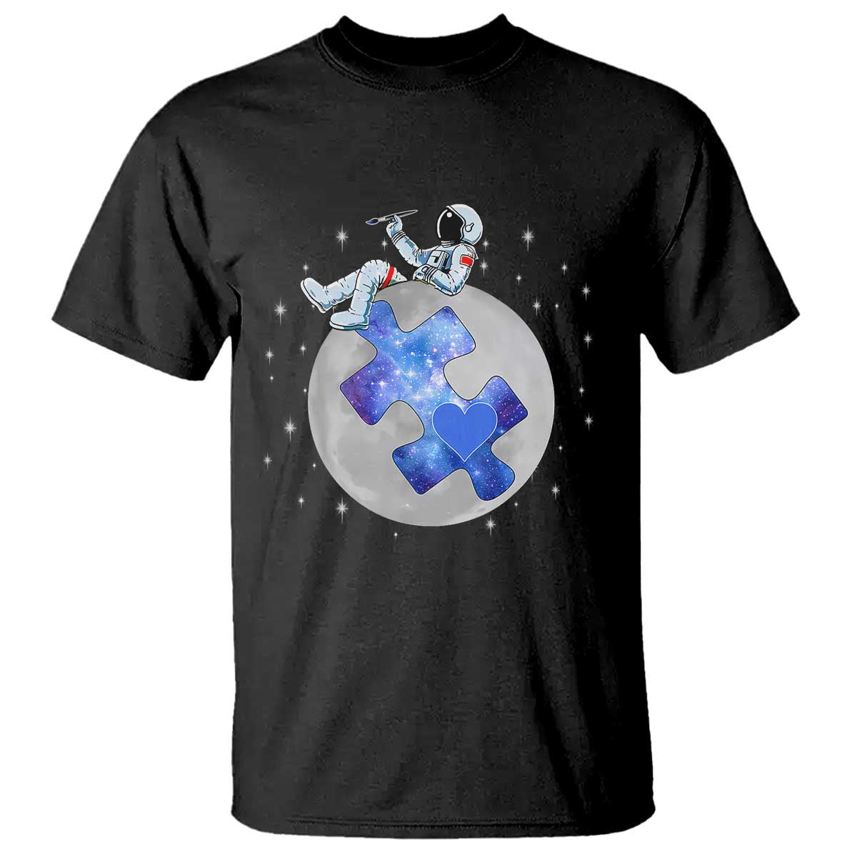 Autism Awareness Astronaut T Shirt Space Stars Autistic Kids Sped Teacher