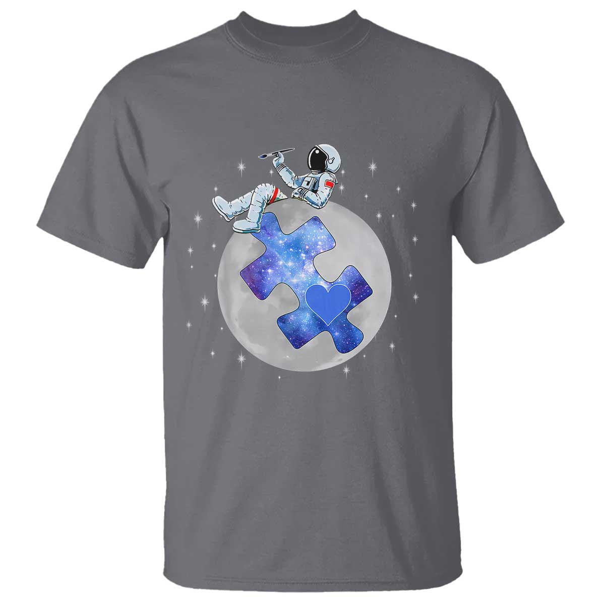 Autism Awareness Astronaut T Shirt Space Stars Autistic Kids Sped Teacher