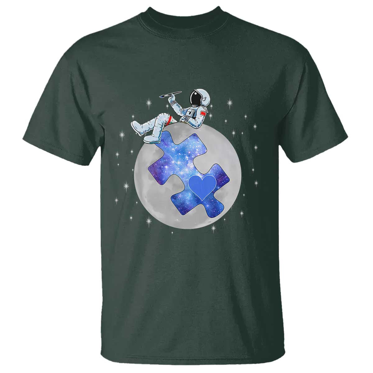 Autism Awareness Astronaut T Shirt Space Stars Autistic Kids Sped Teacher